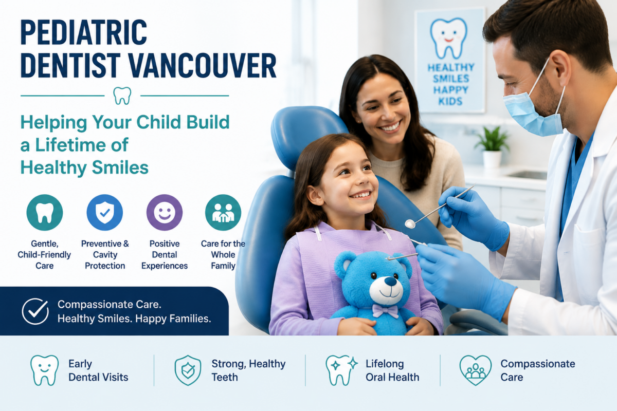 Pediatric dentist Vancouver providing gentle dental care for children at Fraser Point Dental